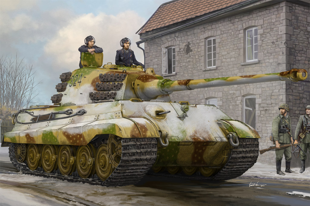 84532HB Pz.Kpfw.VI Sd.Kfz.182 Tiger II (Henschel Feb-1945 Production) Hobby Boss