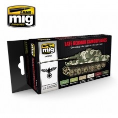 AMIG7101 Ammo Mig Набор акриловых красок LATE WAR GERMAN COLORS