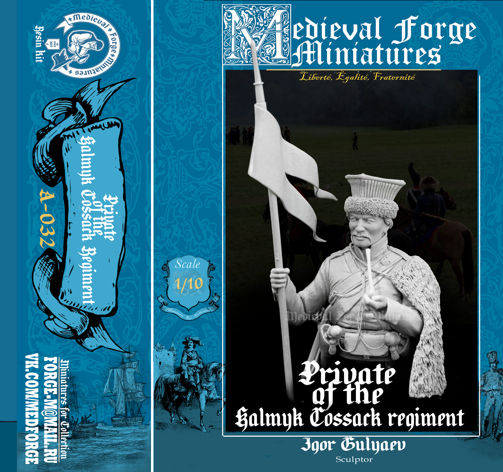 A-033 Калмык 1812 год Medieval Forge Miniatures