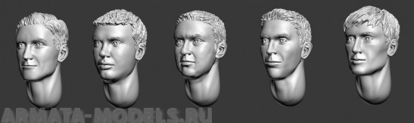 ARM356002 Головы (с волосами), №1 ARMOR35