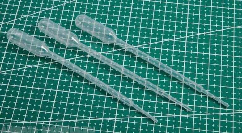 0751MCH Пипетки разного объема для моделизма: 1 мл, 3 шт