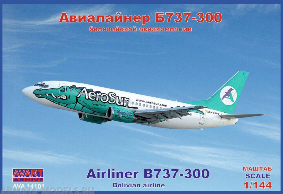 AVA14101 Пассажирский авиалайнер Boing 737-300 AeroSur AVART ARHIVE