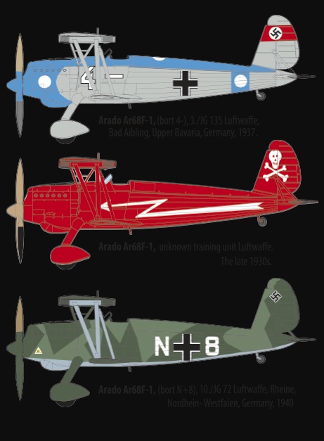 Rod454 Самолет Arado Ar 68F-1 Roden