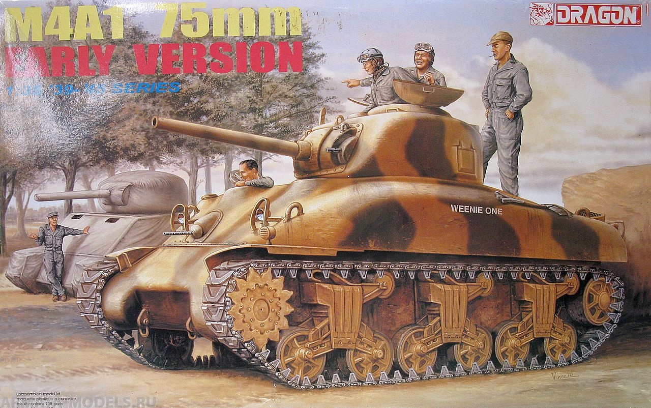 6048Д Танк M4A1 75 mm Dragon