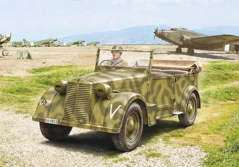 6550ИТ Штабная машина CAR 508CM (10013160/011122/3526709, ИТАЛИЯ) Italeri