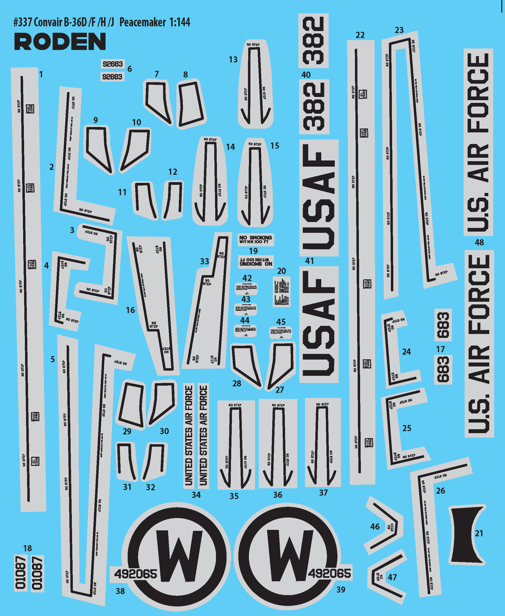 Rod337 Самолет Convair B-36D Peacemaker Roden