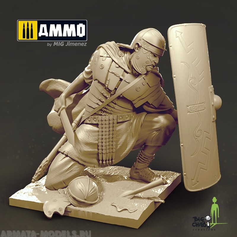 BCEH750005 Миниатюра Kneeling Legionarius BIG CHILD
