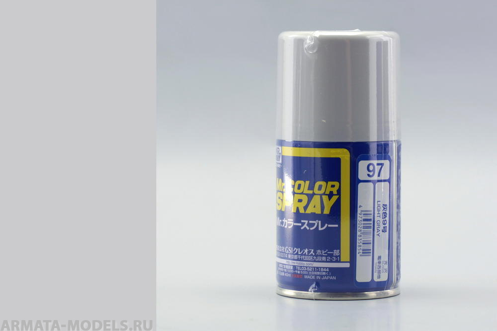 S097 Краска в баллончиках т.м. MR.HOBBY 100мл  LIGHT GRAY