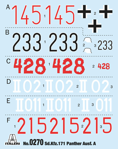0270ИТ SD.KFZ. 171 PANTHER AUSF.A Italeri