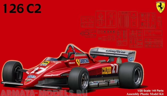 FU09194 Ferrari 126C2 1982 Fujimi