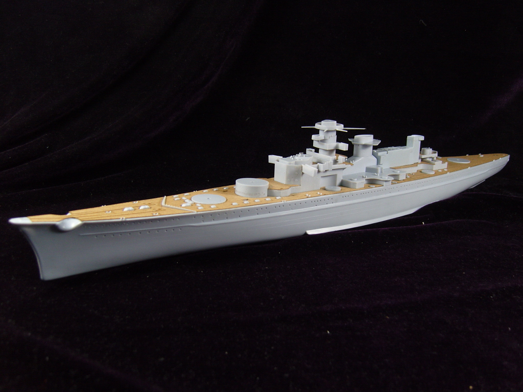 AW50015 Деревянная палуба для 1/400 DKM Scharnhorst