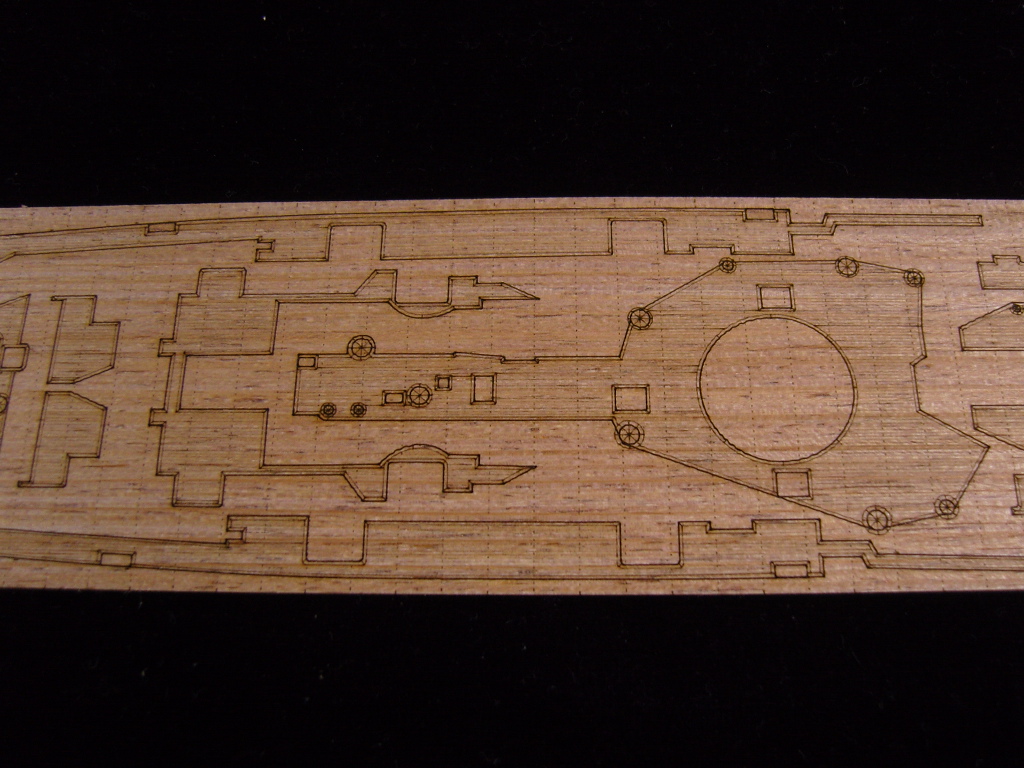 AW20026 Деревянная палуба для USS NEW JERSEY BB-62