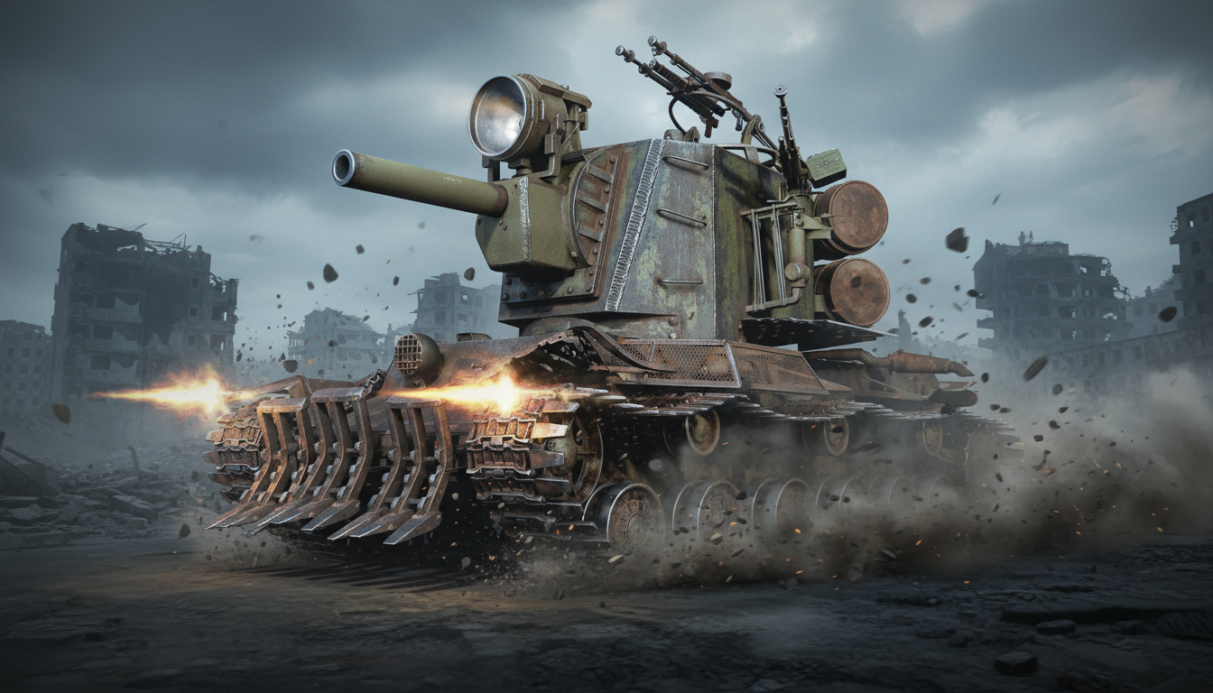 AM3608Z Советский тяжелый танк КВ-2 «Багровый легион»