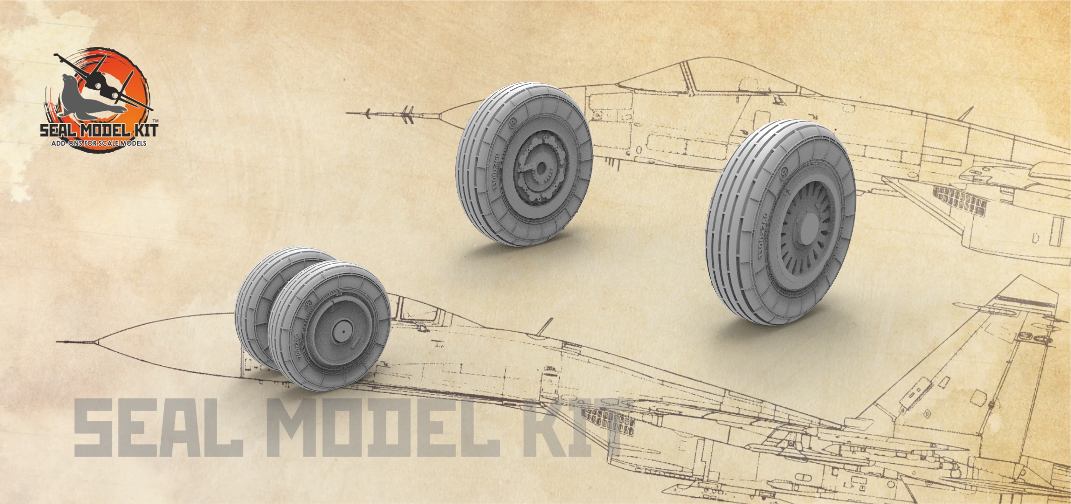 smk72003 Колеса под нагрузкой МиГ-25, 1/72