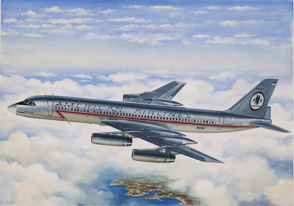 ЕЕ144145_3 Авиалайнер CV990 SAS Восточный экспресс