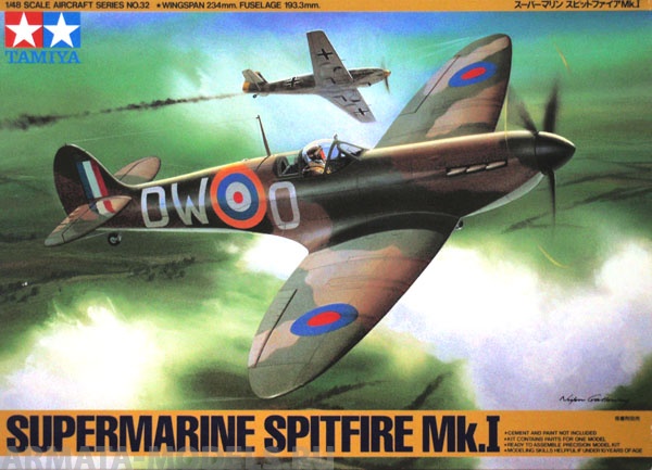 61032T Supermarine Spitfire Mk.I Tamiya