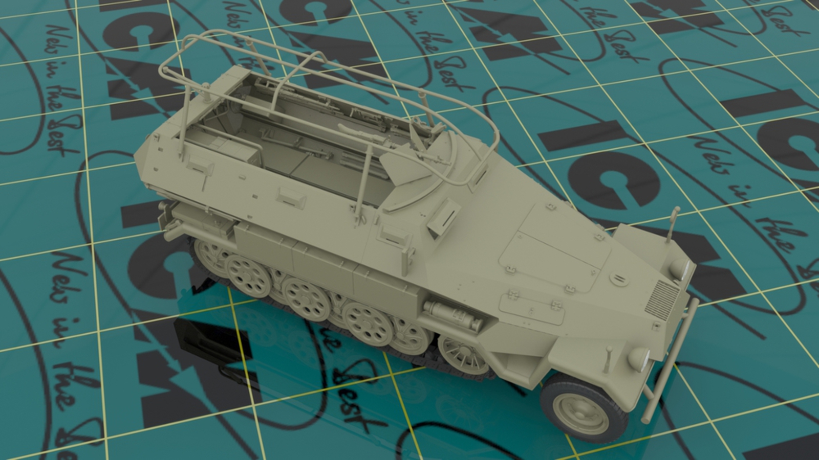 35104 Sd.Kfz.251/6 Ausf.A с экипажем ICM