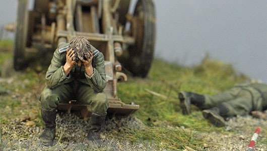 T35119 Война окончена! Немецкие артиллеристы (Курск 1943 г) (2) Tank