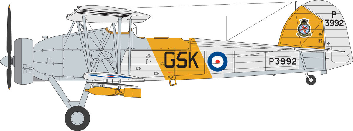A04053A  Самолет Fairey Swordfish Mk.I Airfix