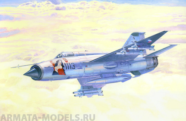 C-17 Самолет MiG-21MA'Pin up Girl' MISTERCRAFT
