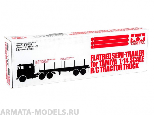56306T Flatbed Semi-Trailer Tamiya