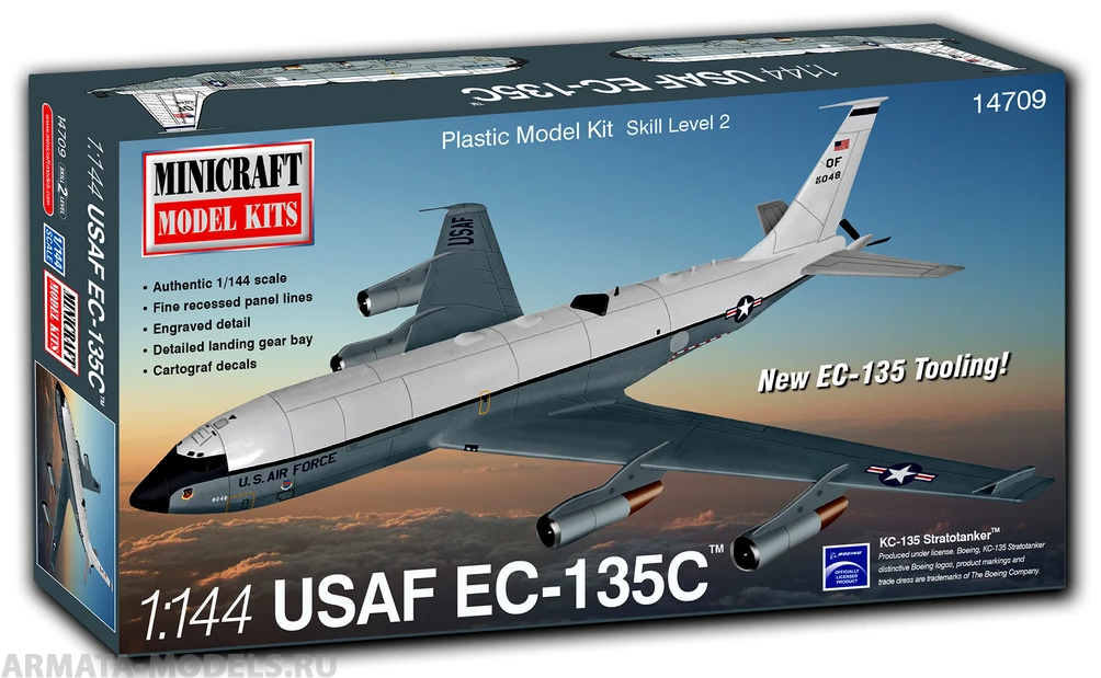 14709 Самолет-танкер EC-135C USAF with 2 marking options MINICRAFT