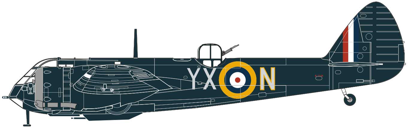 A04059 Самолет Bristol Blenheim Mk.If Airfix