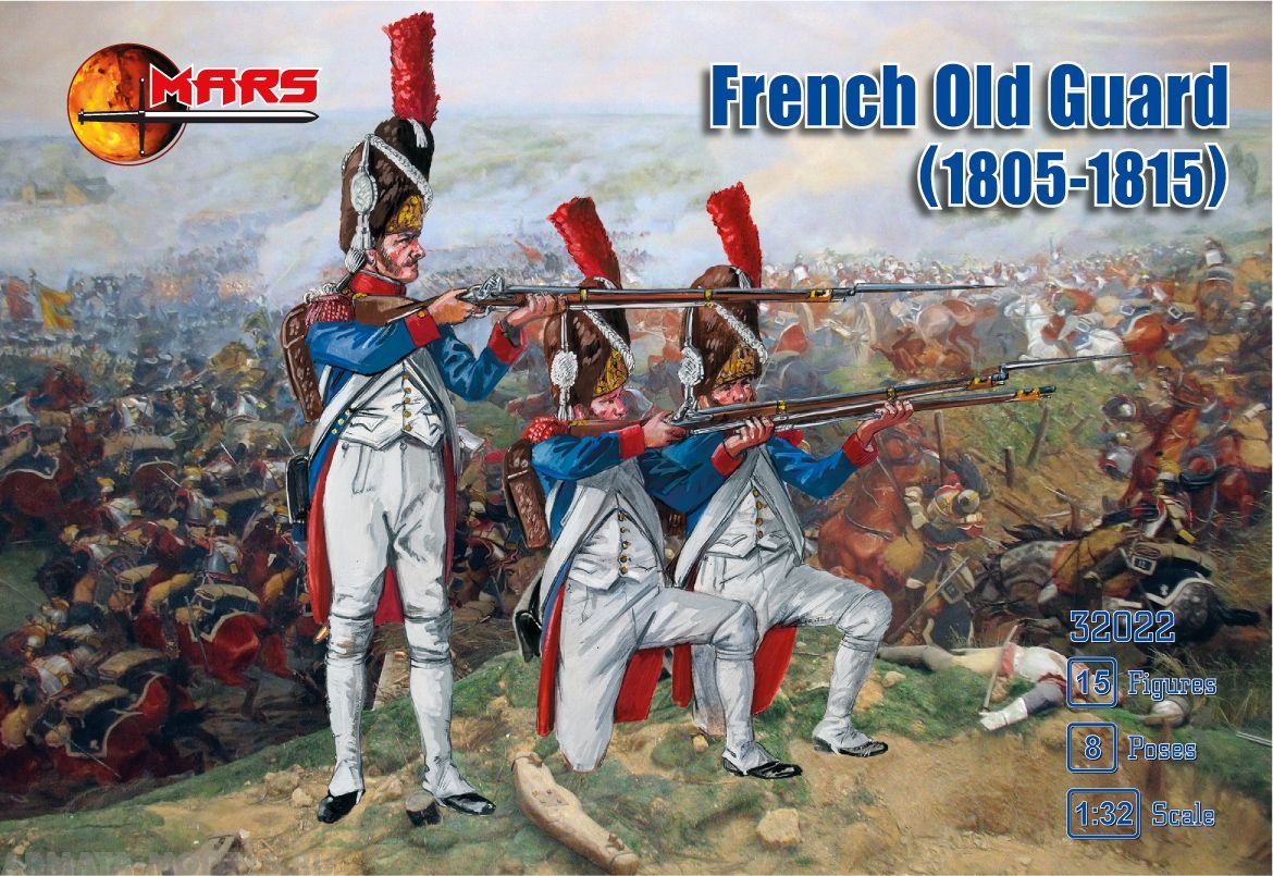 32022MR Фигуры French Old Guard 1805-1815 Mars, 1/32 Mars