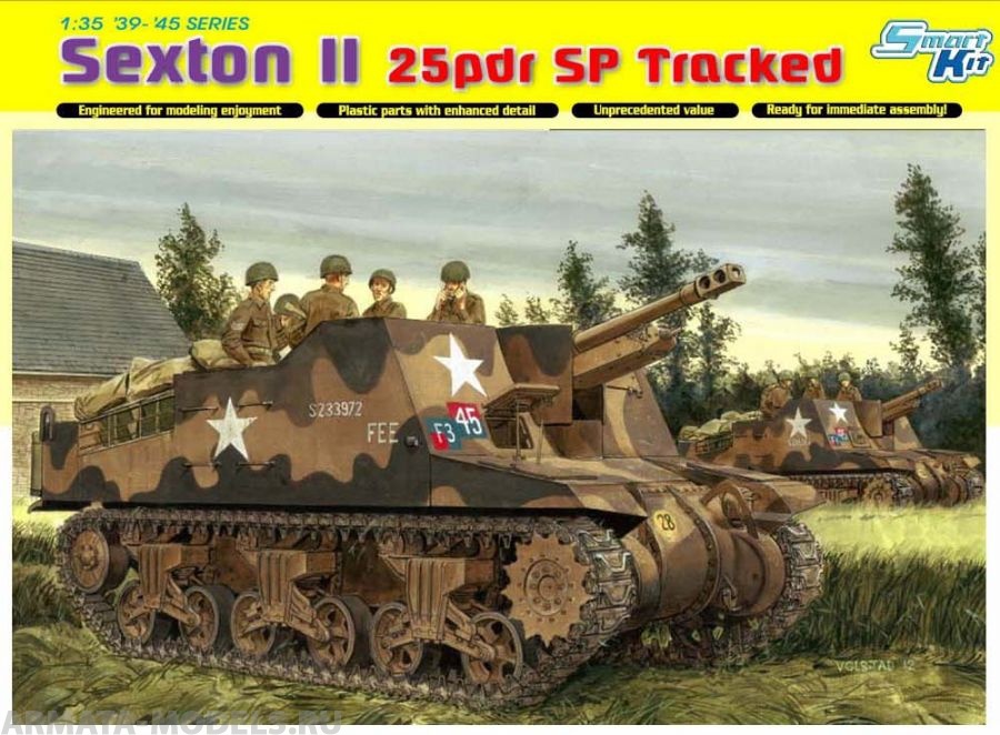 6760Д Самоходка SEXTON II 25 pdr Dragon