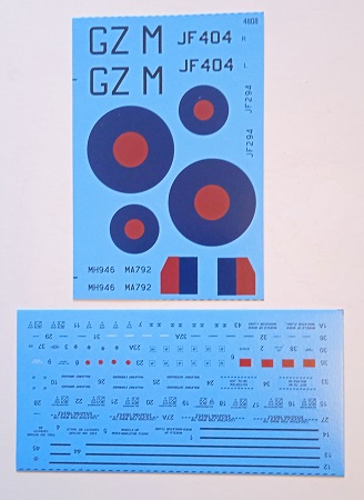 4808 Сборная модель самолета Spitfire HF Mk.VIII/Mk.Ixc - высотный истребитель RAF, 4 варианта InScale