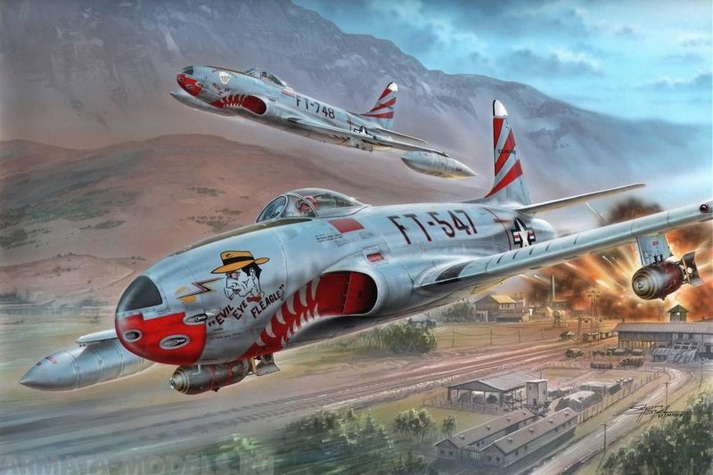 SH32048  Самолет F-80C over Korea Special Hobby