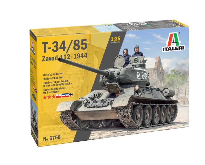6758ИТ Т34/85 ЗАВОД 112 Italeri