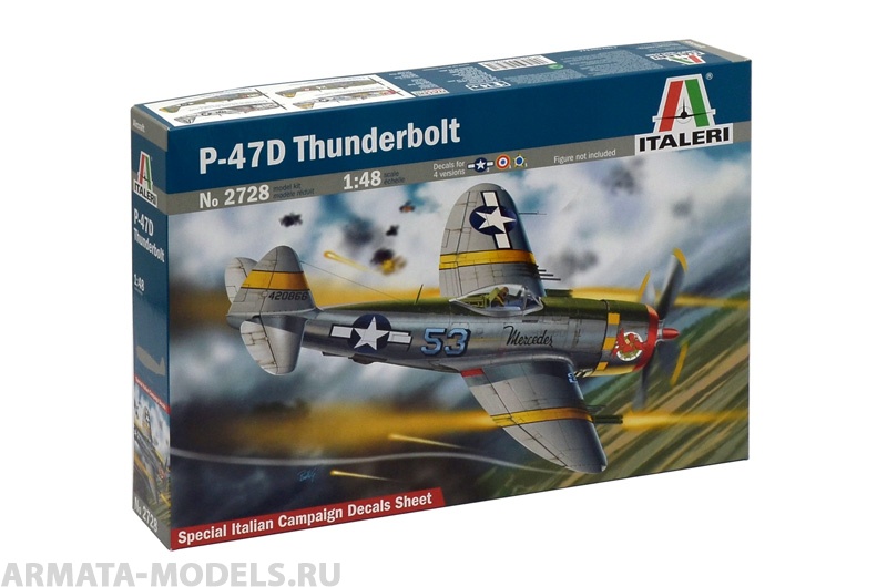 2728ИТ Самолет P-47D Thunderbolt Italeri