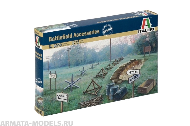 Набор фигурок 6049ИТ Аксессуары Battlefield Accessories (WWII) Italeri
