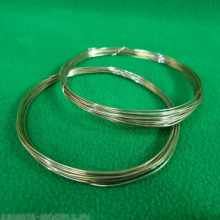 5168 проволока латунная мягкая 1,0 мм - 5 м