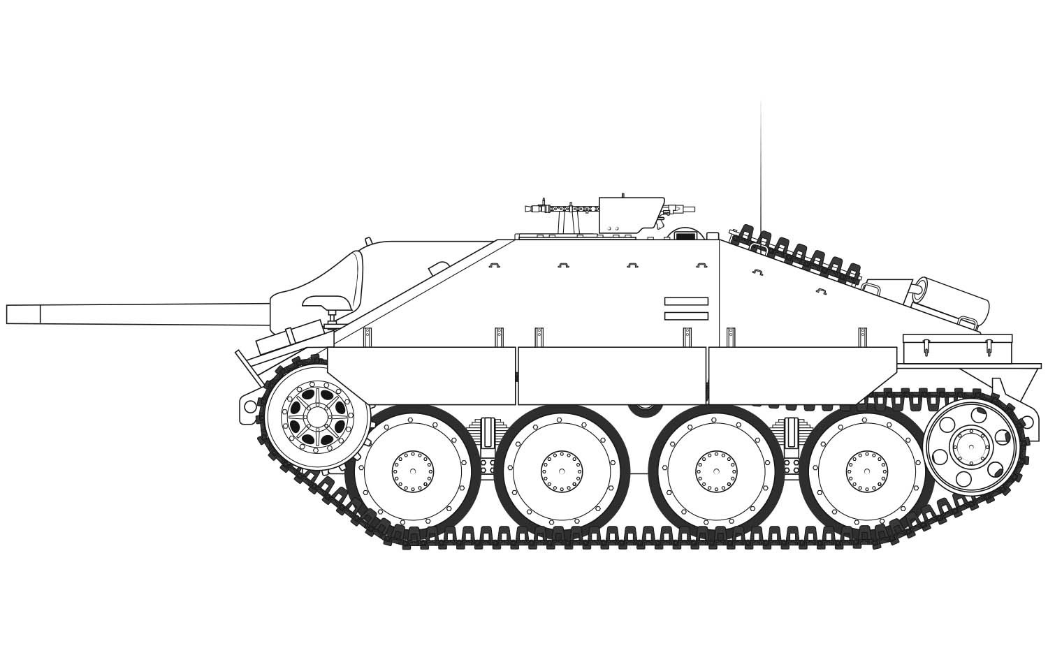 A1353 Сборная модель САУ  JagdPanzer 38 tonne Hetzer Late Version Airfix