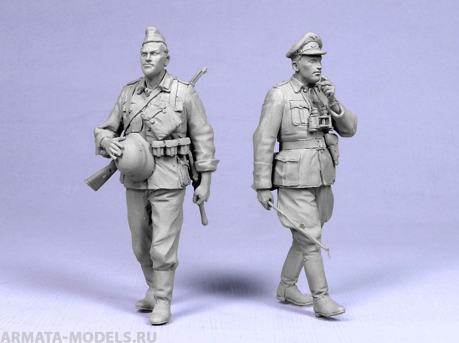 T-35076 Барбаросса Немецкий офицер и пехотинец (лето 1941 г) (2) Tank