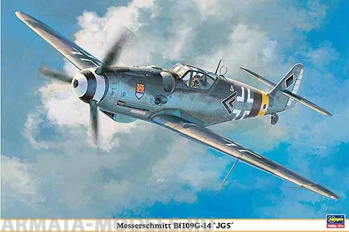 08191 Самолет Messerschmitt Bf109G-14 JG5 Hasegawa