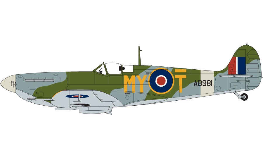 A82015 Самолет  Specialist Spitfires Airfix