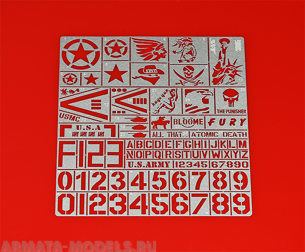 3805J Трафарет Опознавательные знаки современной армии США