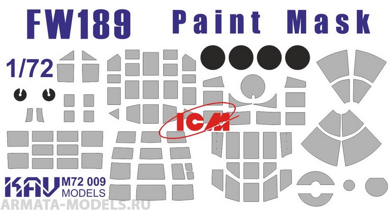 KAVM72009 Окрасочная маска на остекление FW 189