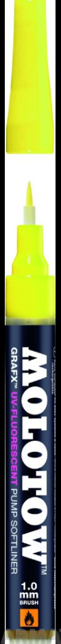 728623 Маркер MOLOTOW GrafX UV 1мм Флюр.Желтый 03