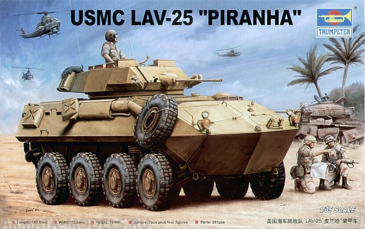 00349 БТР LAV-25 Пиранья USMC Trumpeter