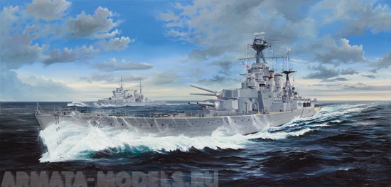 Корабль HMS Hood   Trumpeter