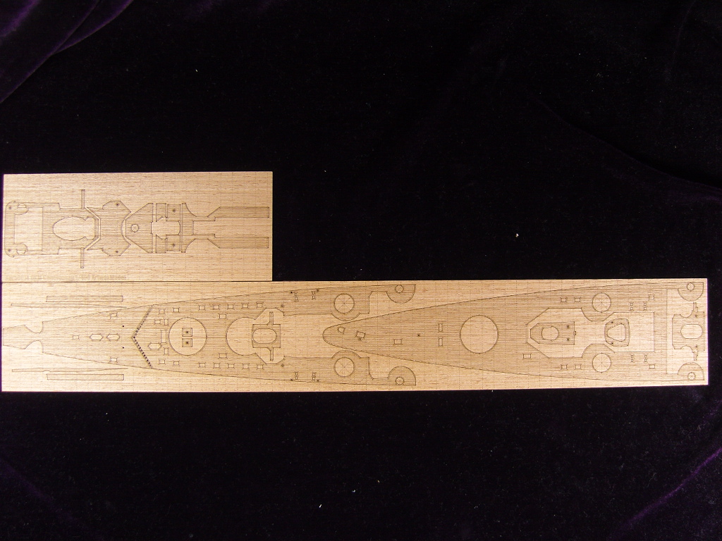 AW50014 Деревянная палуба для 1/400 DKM Geneisenau