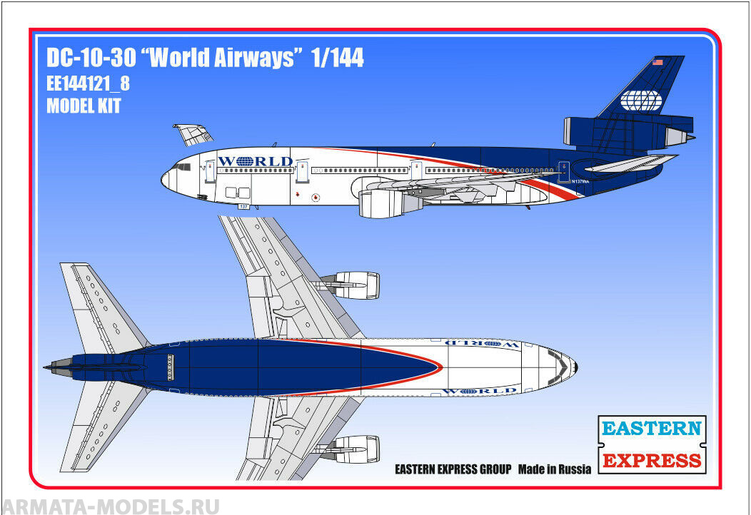 ЕЕ144121_8 Авиалайнер DC-10-30 World Airways Восточный экспресс