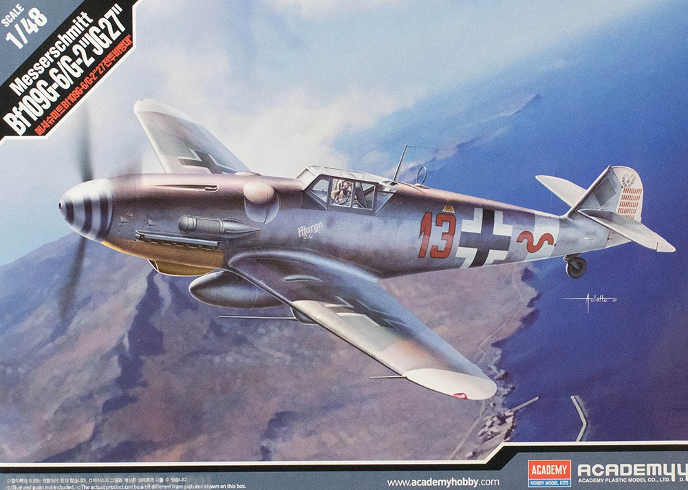 12321 Самолёт  Messerschmitt Bf109G-6/G-2 JG 27 Academy