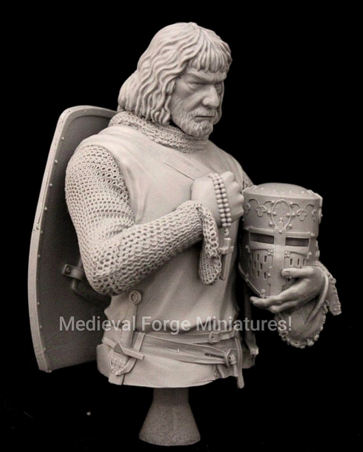 A-048 Бюст Ричард Львиное сердце Medieval Forge Miniatures