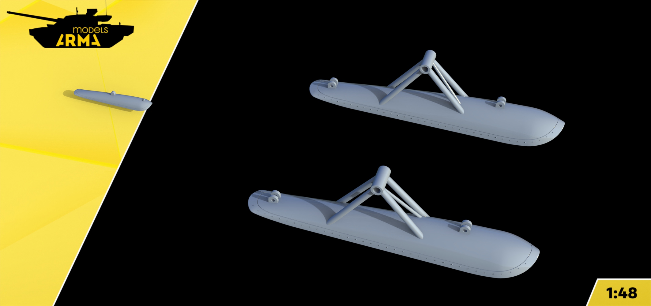 AM48296 Лыжи для И-16