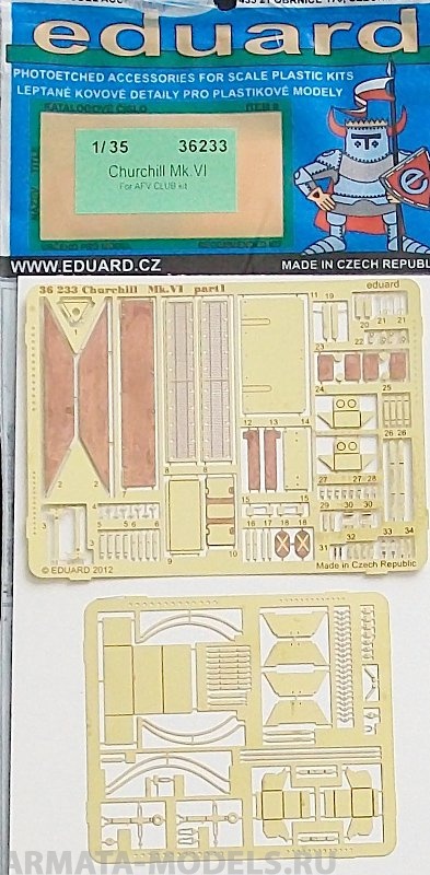 36233  Фототравление для Churchill Mk.VI  для модели AFV-Club